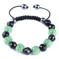 New Arrival Glass / Resin perles personnalisés shamballa bracelets mélangés couleurs BR29